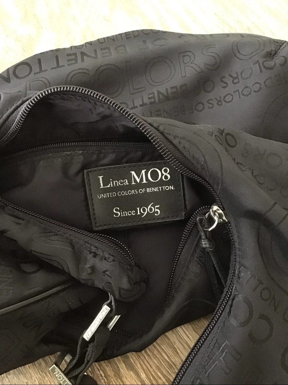 Y2K United Colors of Benetton Linea MO8 monogram hobo/baguette shoulder bag